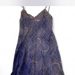 Elegant Lace Trimmed Slip Dress Lingerie
